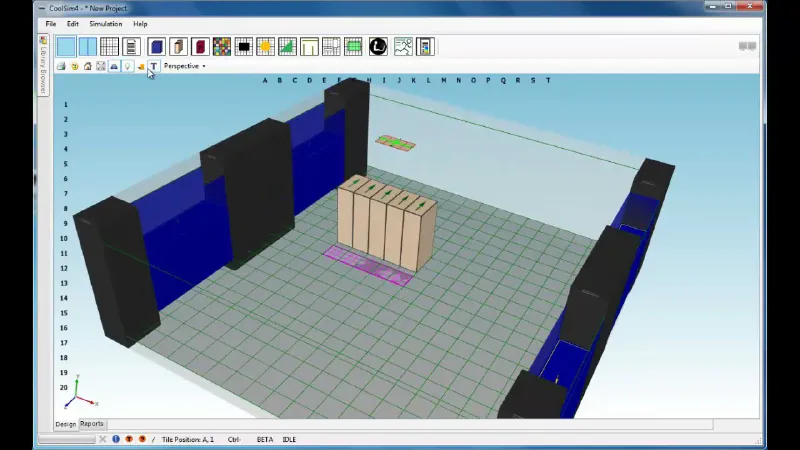 Modeling CRACs in Service Galleries